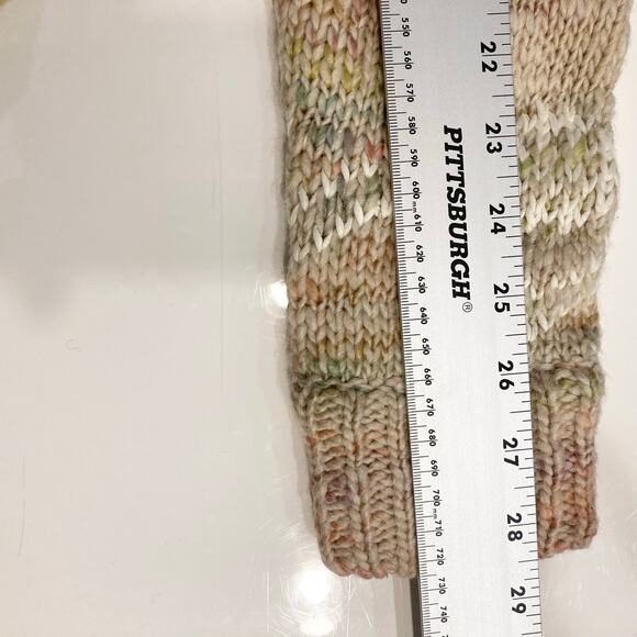 Nwot LOVESHACKFANCY Cardigan M Pink White-Hearts Gold-Snap-Up Wool Cotton Pocket - Picture 16 of 16